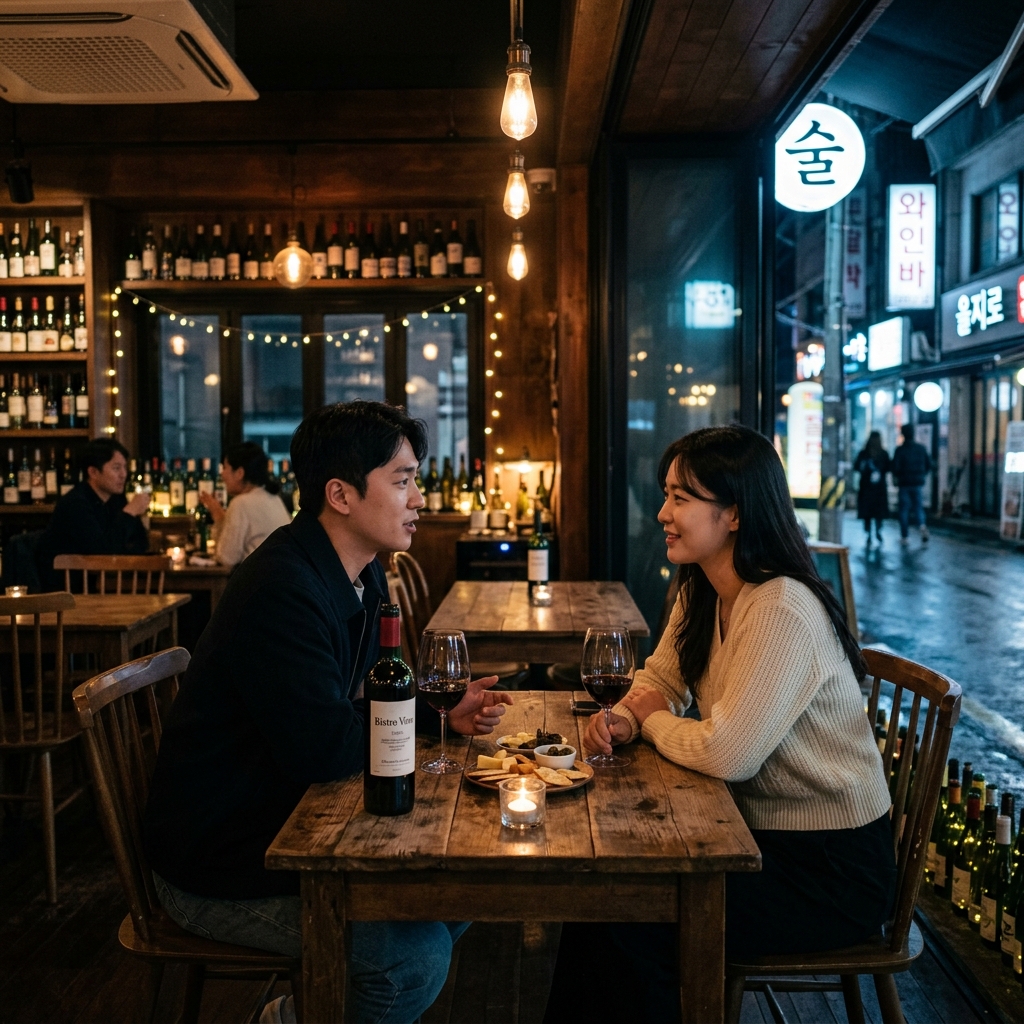 조용한 한국식 비스트로 데이트